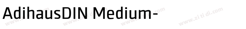 AdihausDIN Medium字体转换